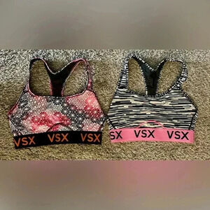 (2) VSX (Victorias Secret) Sports Bras - Size M (No Padding)